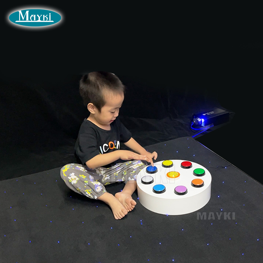 Nylon Sensory Star Carpet with Fiber Optic Light